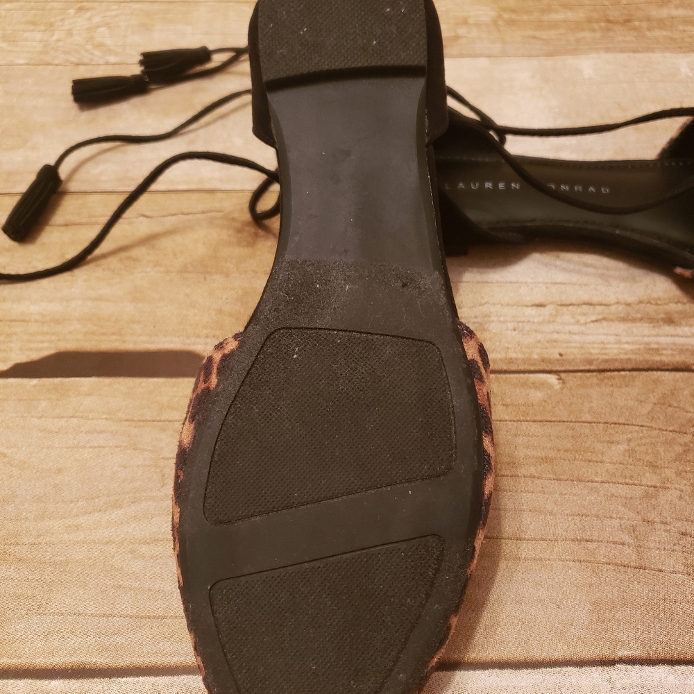 LC Lauren Conrad lace up flats - Picture 3 of 6